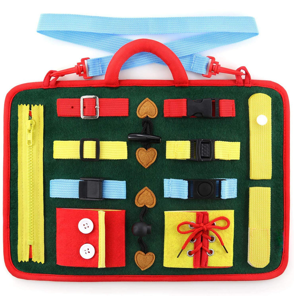 Toddler Busy Board With Alphabet Design