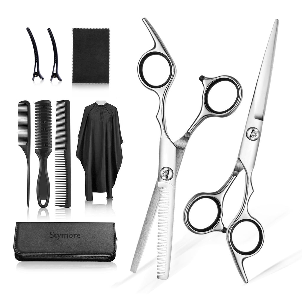 Barber Scissors Set, Hair Cutting Scissors with Comb, Clips