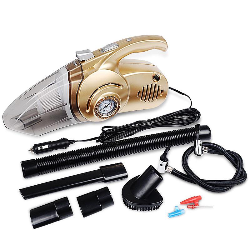 Car Vacuum Cleaner Handheld Inflator Pump Pressure Wet / Dry Use