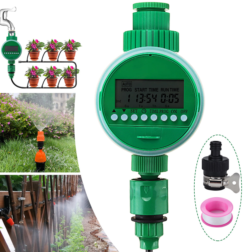 Garden Water Timer LCD Waterproof Automatic Irrigation Watering Timer